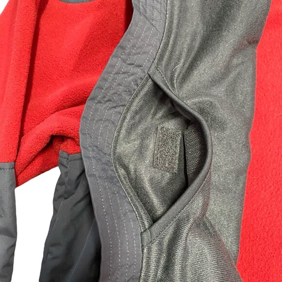 NWT Free Country Mens L Red Club Tech Fleece Jacket Full Zip Pockets Outerwear - Picture 5 of 16